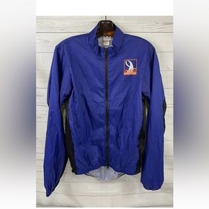 Vintage Voler AIDS Life Cycle Jacket Blue Black Windbreaker Lightweight USA